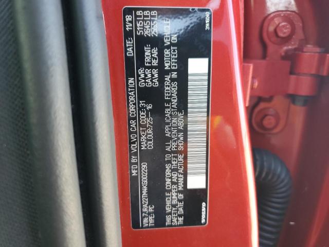 7JRA22TM4KG002290 Volvo S60