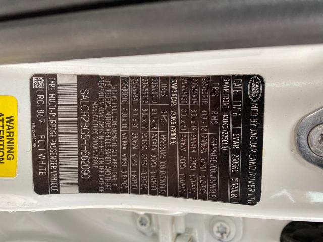 SALCR2BG5HH662090 Land Rover Discovery Sport Hse