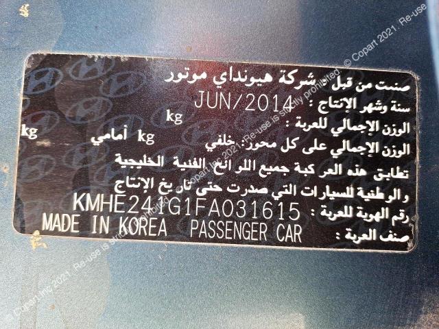 KMHE241G1FA031615 - 2015 HYUNDAI SONATA - #42127413