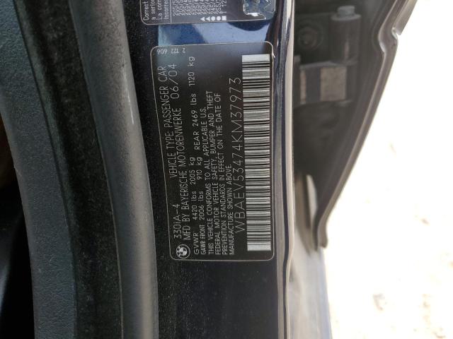 WBAEV53474KM37973 BMW 330 I