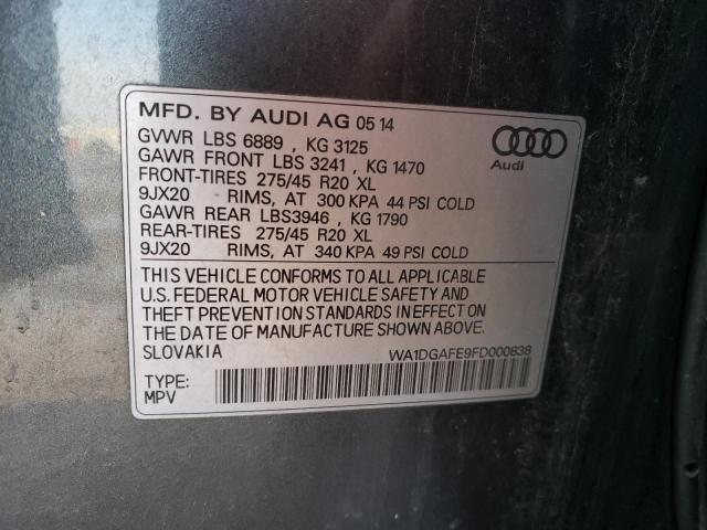 2015 AUDI Q7 PRESTIG - WA1DGAFE9FD000838