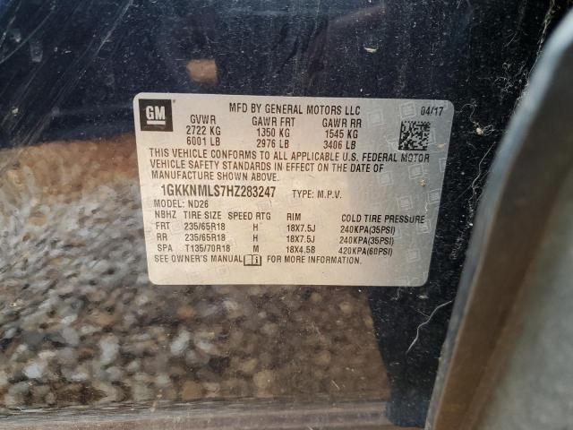 2017 GMC ACADIA SLT - 1GKKNMLS7HZ283247