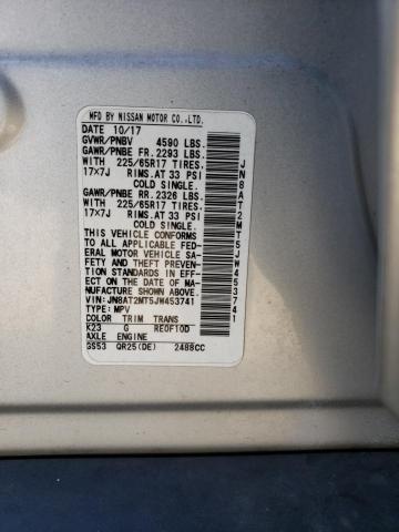 JN8AT2MT5JW453741 Nissan ROGUE S