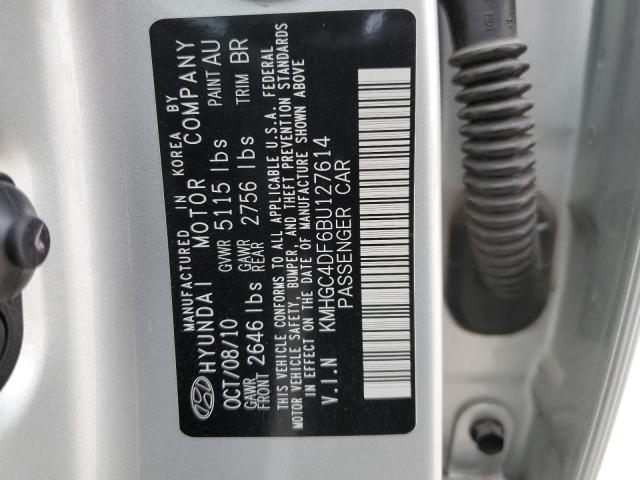 KMHGC4DF6BU127614 Hyundai Genesis 4.6l