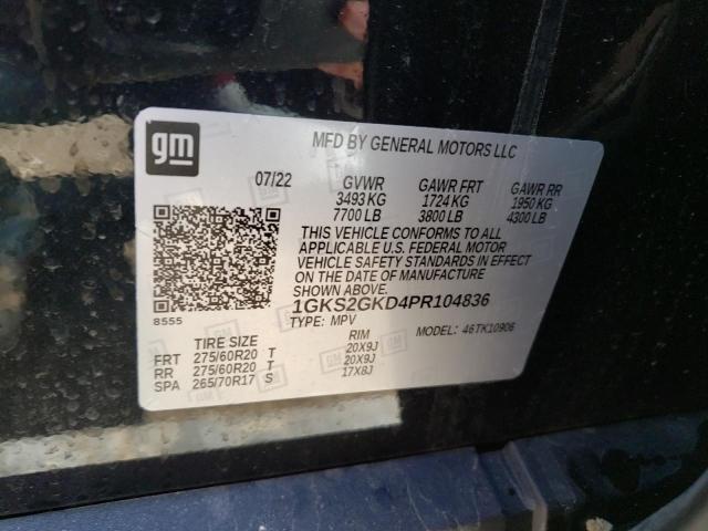 2023 GMC YUKON XL K - 1GKS2GKD4PR104836