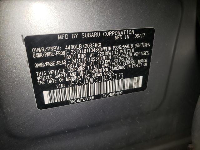 JF2SJAWC9JH420373 Subaru Forester 2.5i Touring