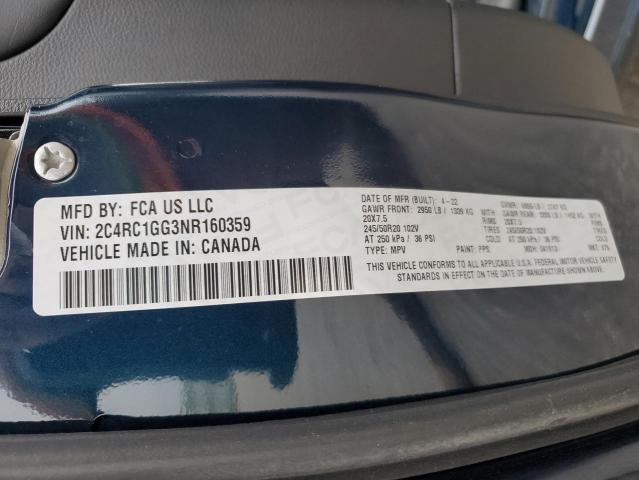 2022 CHRYSLER PACIFICA L - 2C4RC1GG3NR160359