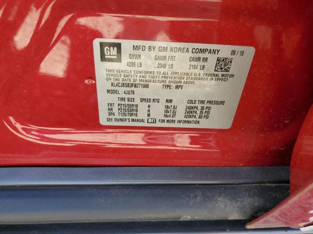 2015 BUICK ENCORE CON - KL4CJBSB3FB271906