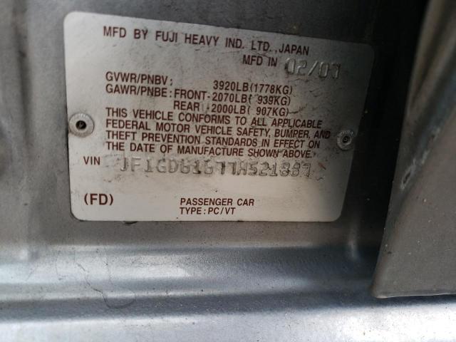 JF1GD61677H521887 Subaru Impreza 2.5i