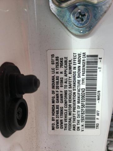 2015 HONDA CIVIC LX - 19XFB2F58FE090243