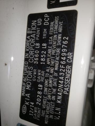 KNADN4A32F6499762 KIA RIO EX