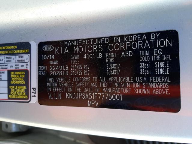 KNDJP3A51F7775001 KIA SOUL +