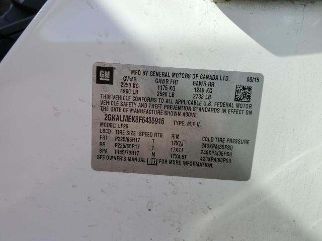 2GKALMEK8F6435916 GMC Terrain Sle