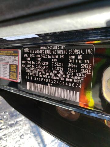 5XYPKDA52KG446674 KIA SORENTO SX