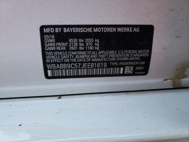 WBA8B9C57JEE81619 BMW 330 I