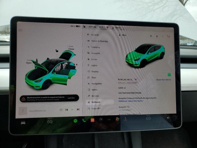 7SAYGDEF9NF337460 Tesla Model Y