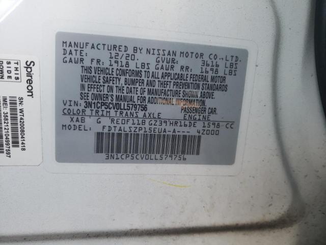 2020 NISSAN KICKS SV - 3N1CP5CV0LL579756