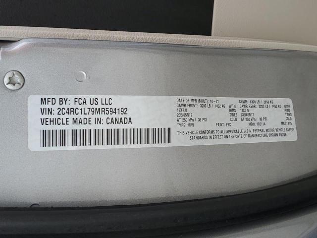 2021 CHRYSLER PACIFICA H - 2C4RC1L79MR594192