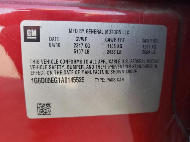 1G6D05EG1A0145525 Cadillac CTS
