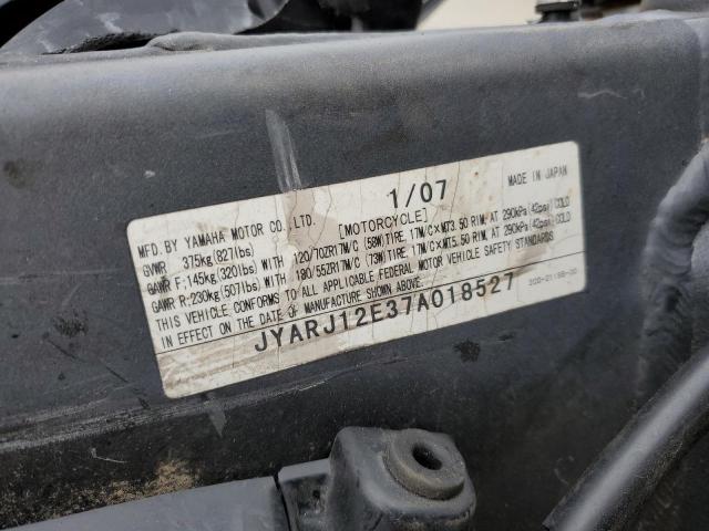2007 YAMAHA ALL OTHER JYARJ12E37A018527