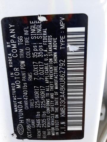 2019 HYUNDAI TUCSON LIM - KM8J3CA48KU862792