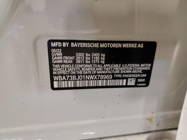 2022 BMW 540 XI - WBA73BJ01NWX78969