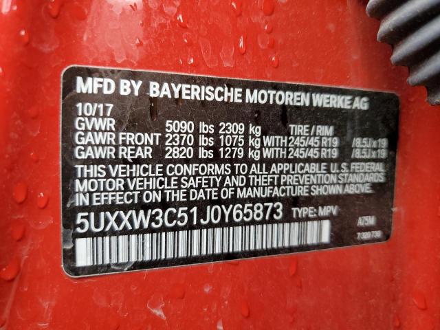 2018 BMW X4 XDRIVE2 - 5UXXW3C51J0Y65873