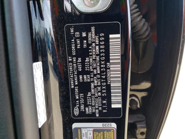 5XXGT4L38KG338699 KIA Optima Lx