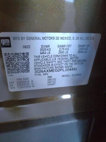 2023 CHEVROLET EQUINOX RS 3GNAXMEG2PL104491