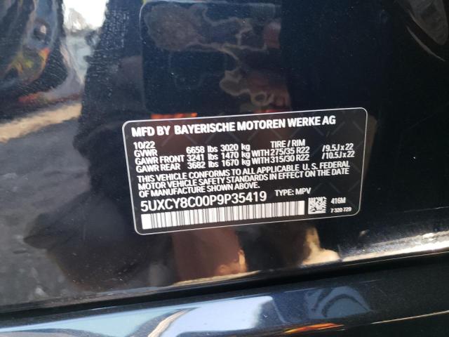 2023 BMW X6 M50I - 5UXCY8C00P9P35419