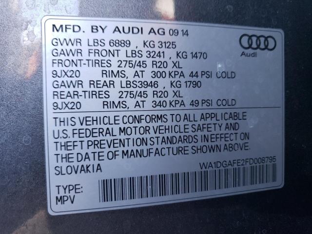 2015 AUDI Q7 PRESTIG - WA1DGAFE2FD008795
