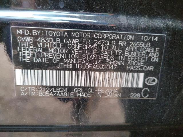 2015 LEXUS GS 350 - JTHBE1BL0FA002047