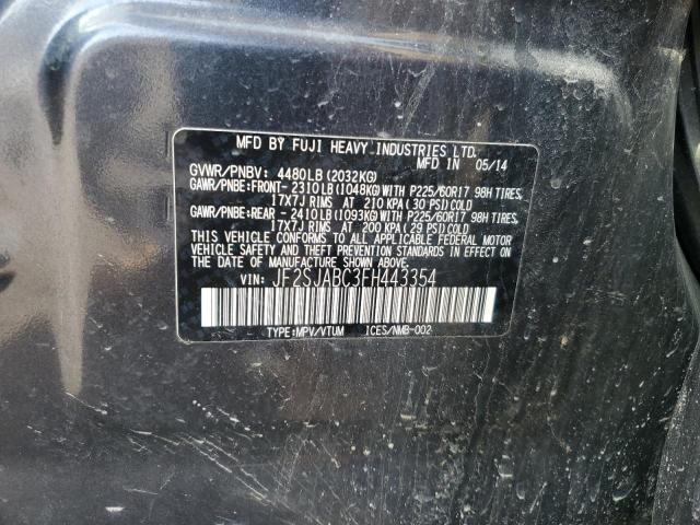 JF2SJABC3FH443354 Subaru Forester 2.5i