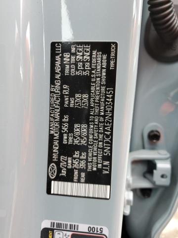 2022 HYUNDAI SANTA CRUZ - 5NTJC4AE2NH034451