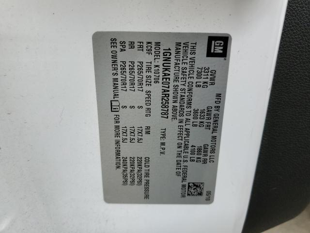 1GNUKAE07AR258787 Chevrolet Tahoe K1500 Ls