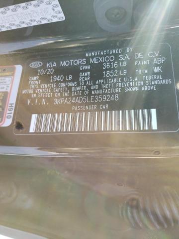 3KPA24AD5LE359248 KIA RIO LX