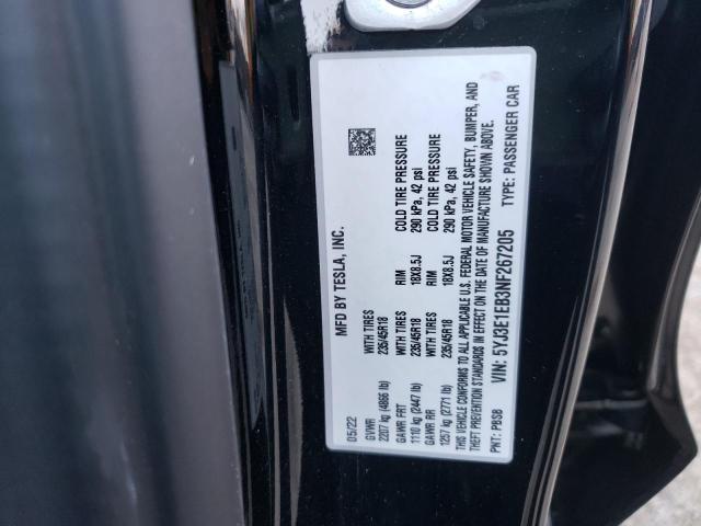 5YJ3E1EB3NF267205 Tesla MODEL 3