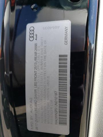 2018 AUDI A5 PREMIUM - WAUWNGF51JN010187