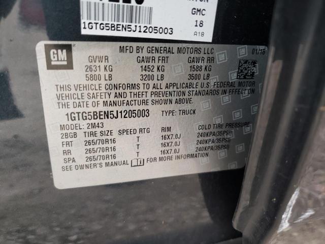 2018 GMC CANYON - 1GTG5BEN5J1205003