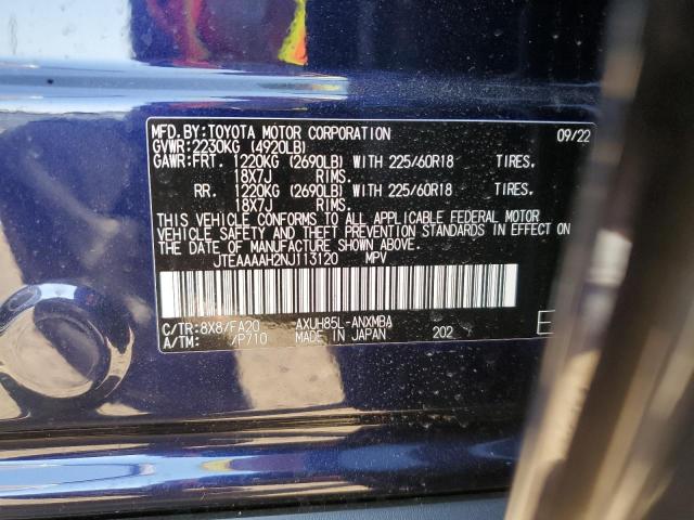 2022 TOYOTA VENZA LE - JTEAAAAH2NJ113120