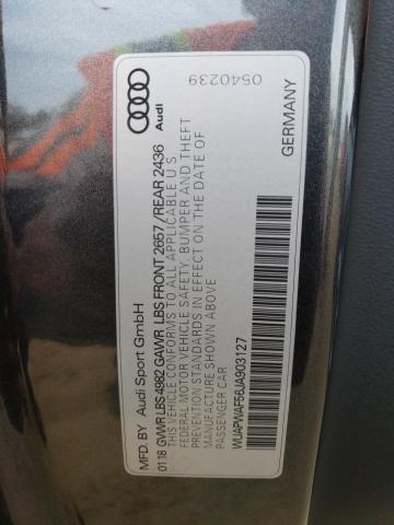 2018 AUDI RS5 - WUAPWAF56JA903127
