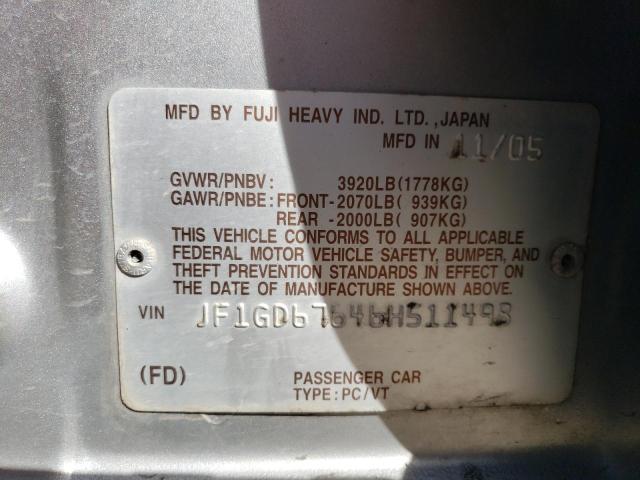 JF1GD67646H511498 Subaru Impreza 2.5i