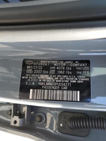 2023 HYUNDAI ELANTRA BL - KMHLM4AJ3PU034271