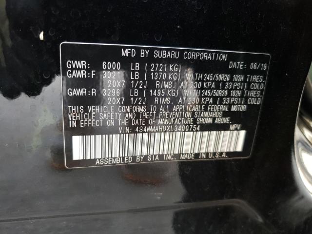 4S4WMARDXL3400754 Subaru Ascent Touring