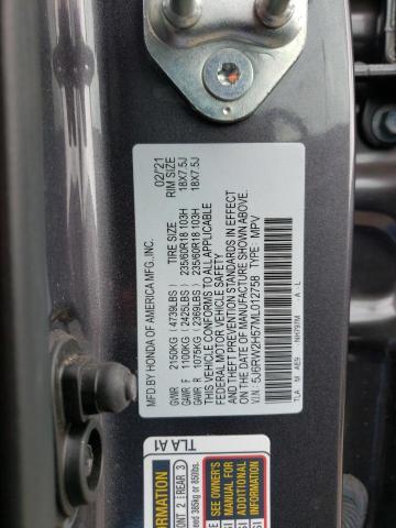 2021 HONDA CR-V EX 5J6RW2H57ML012758