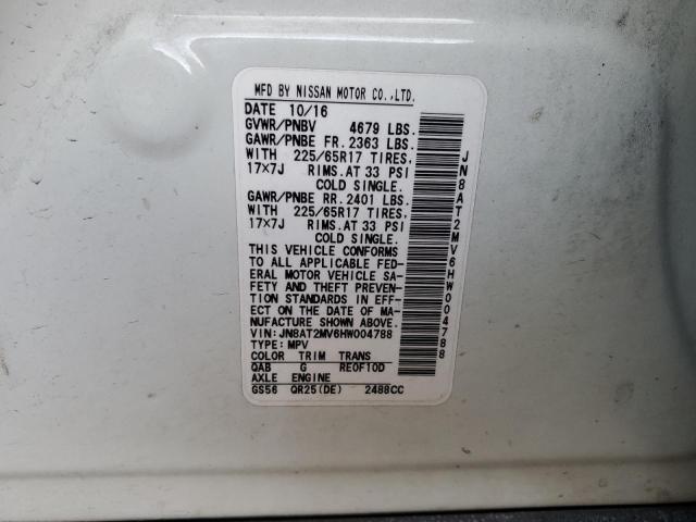 JN8AT2MV6HW004788 Nissan ROGUE S