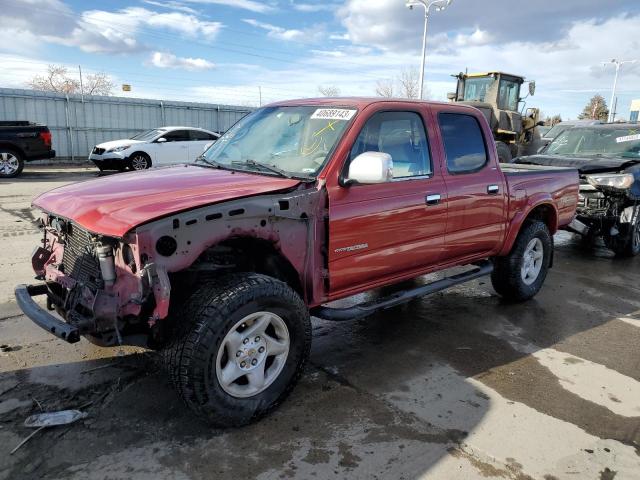 Toyota Tacoma salvage cars for sale: 2002 Toyota Tacoma Double Cab Prerunner