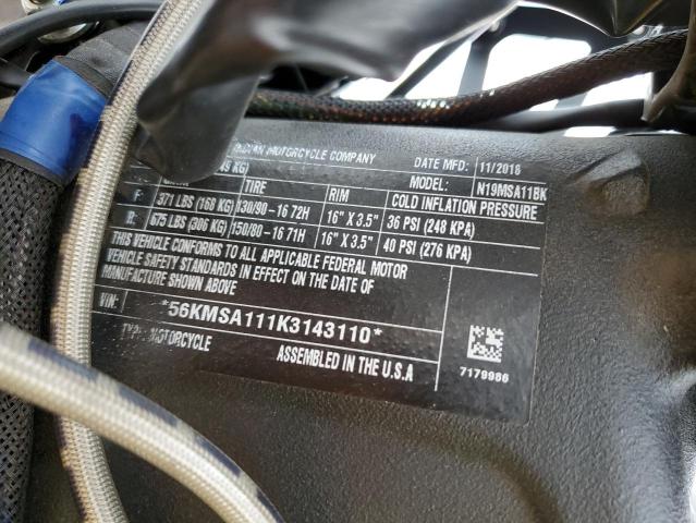 2019 INDIAN MOTORCYCLE CO. SCOUT SIXT - 56KMSA111K3143110