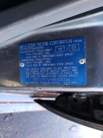 JS3TX92V444107266 Suzuki XL7 EX