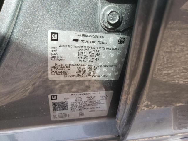 2020 CHEVROLET SILVERADO - 1GCUYDEDXLZ221165